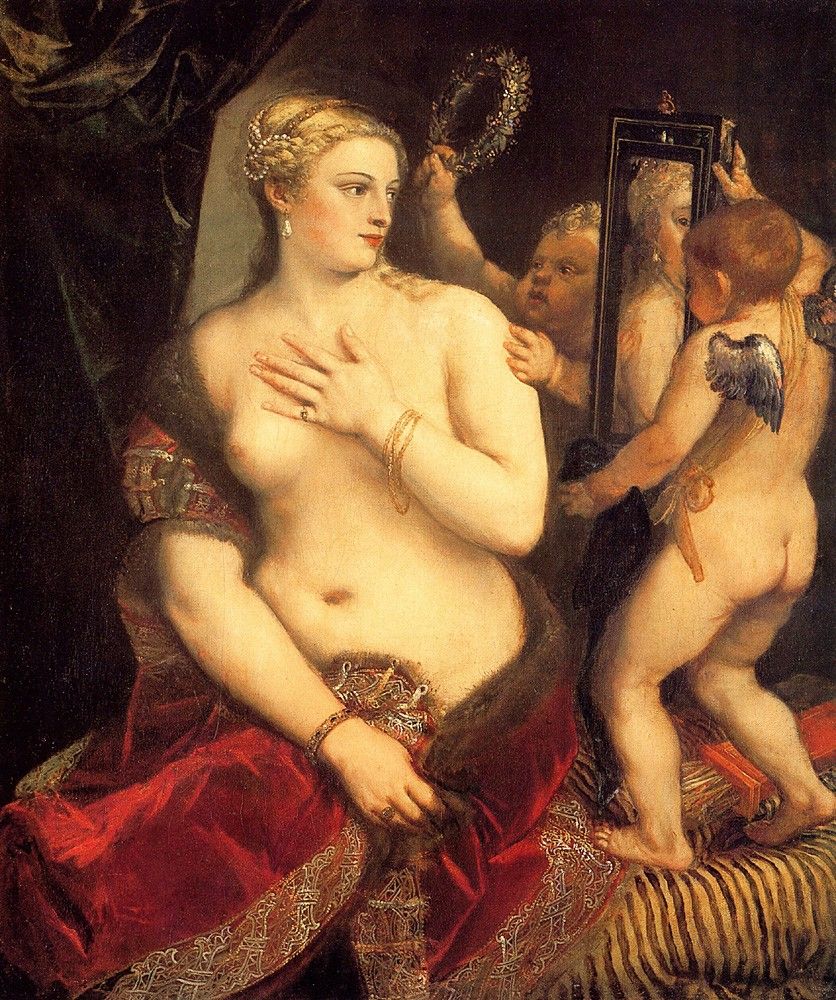 Titian Venus in front of the mirror